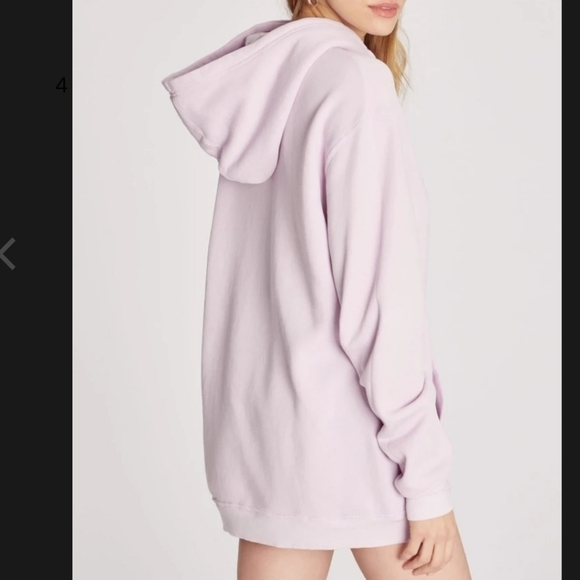 Wildfox COLIN Pink Oversized Pullover Hoodie Small - Picture 4 of 8